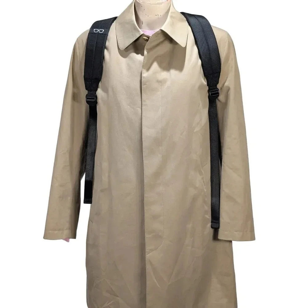 Robert Graham Black Nylon Backpack Carbon Fiber Trim Paisley Lining NWT $228 - Picture 5 of 16